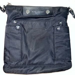 MARC JACOBS Black Nylon Cross Body Purse